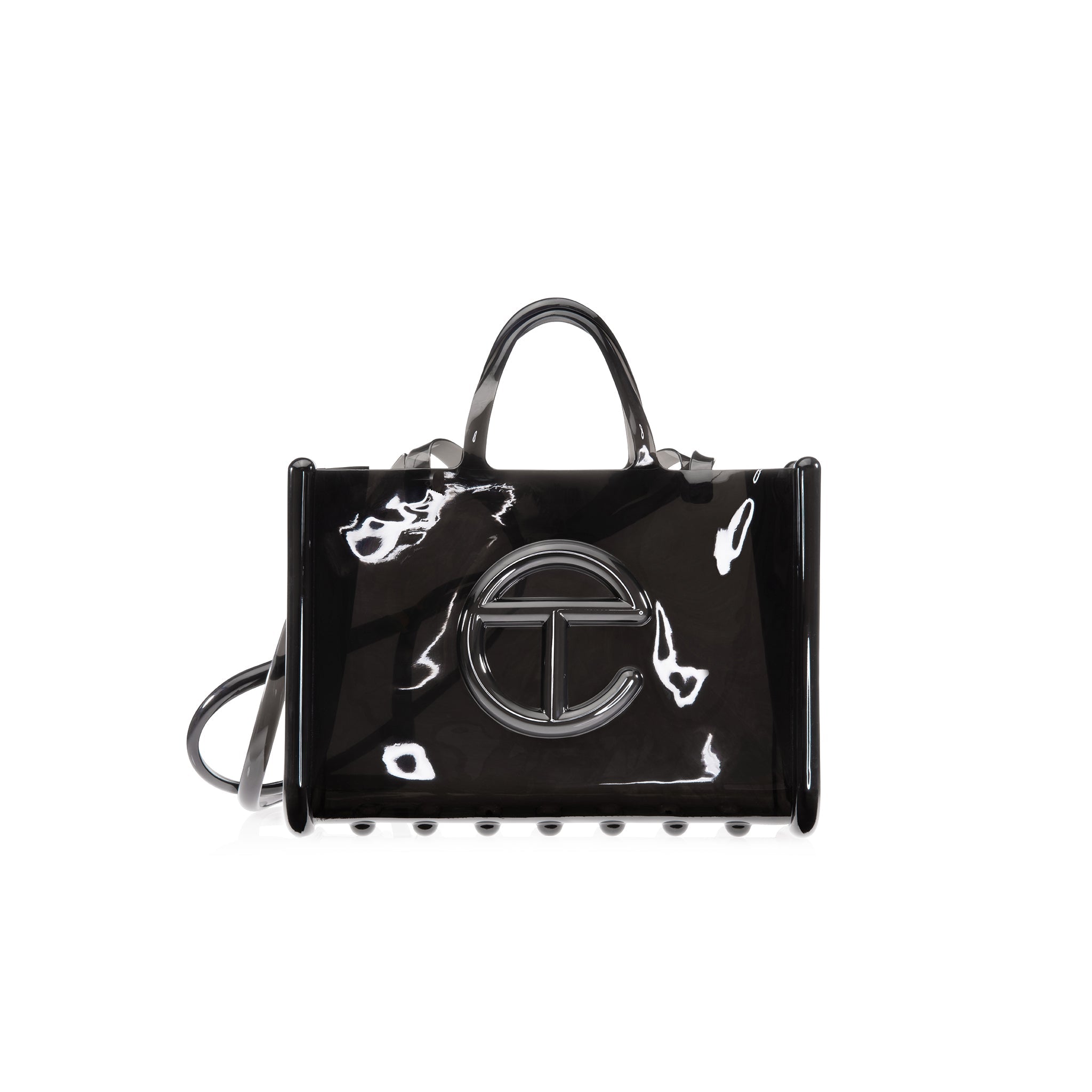 Melissa x Telfar Large Jelly Shopper – Clear Black