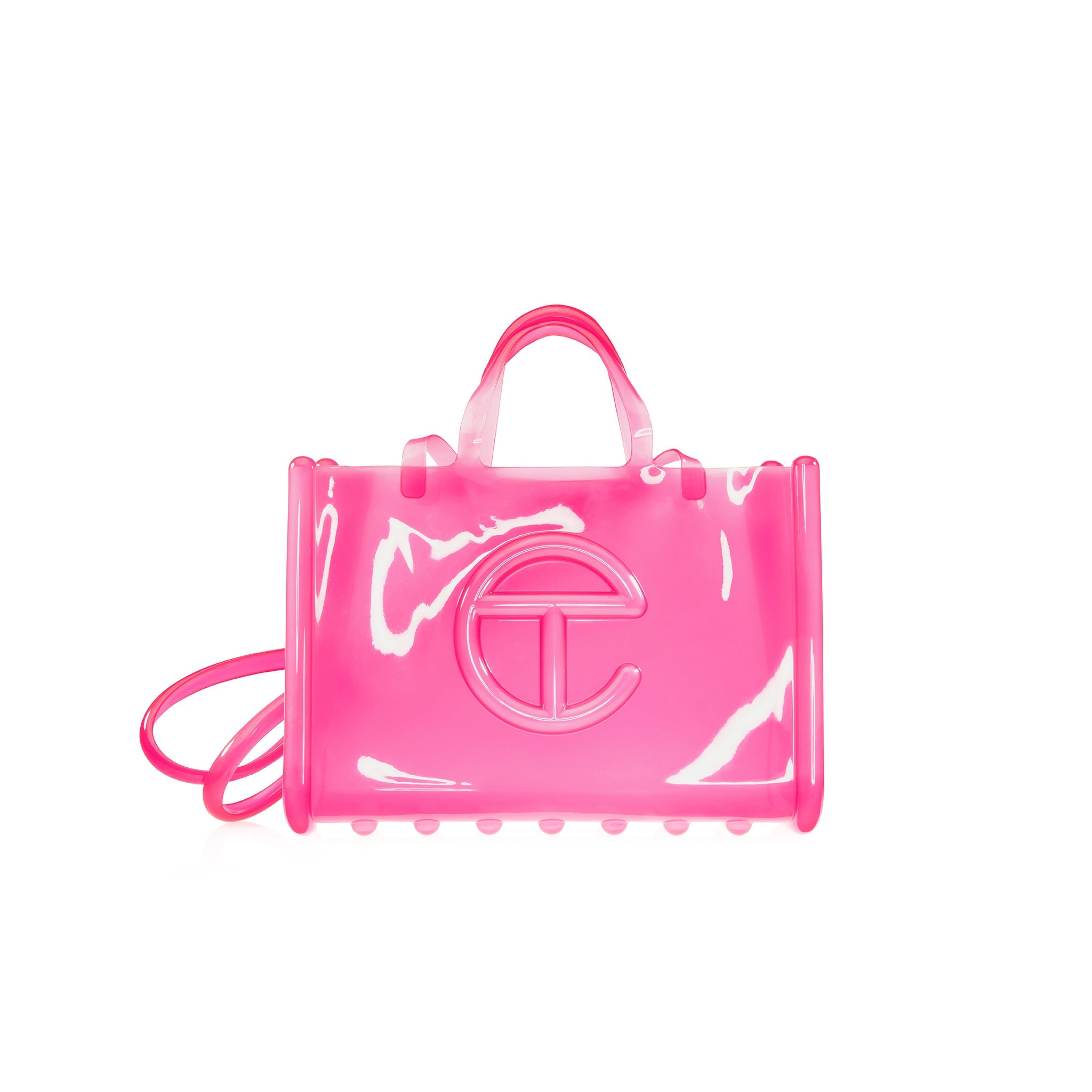 Melissa x Telfar Large Jelly Shopper – Clear Pink