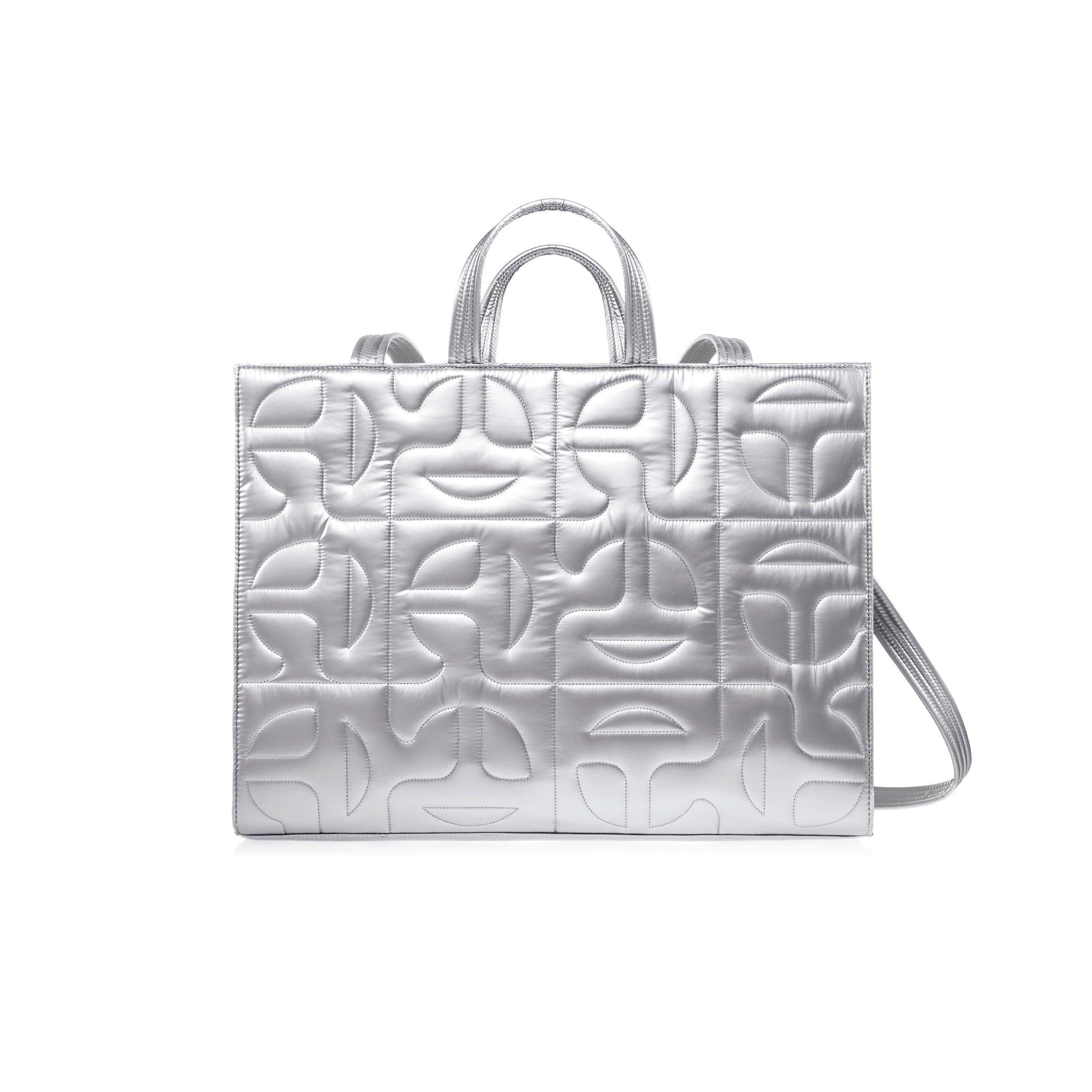 Moose Knuckles x Telfar Quilted Large Shopper – Silver