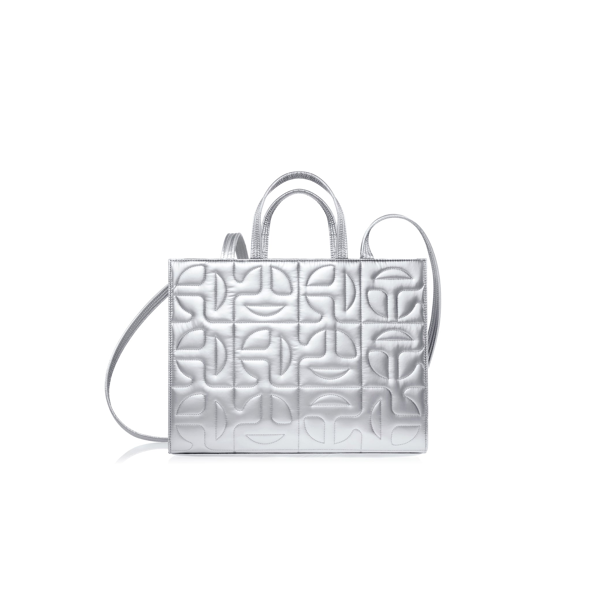 Moose Knuckles x Telfar Quilted Medium Shopper – Silver