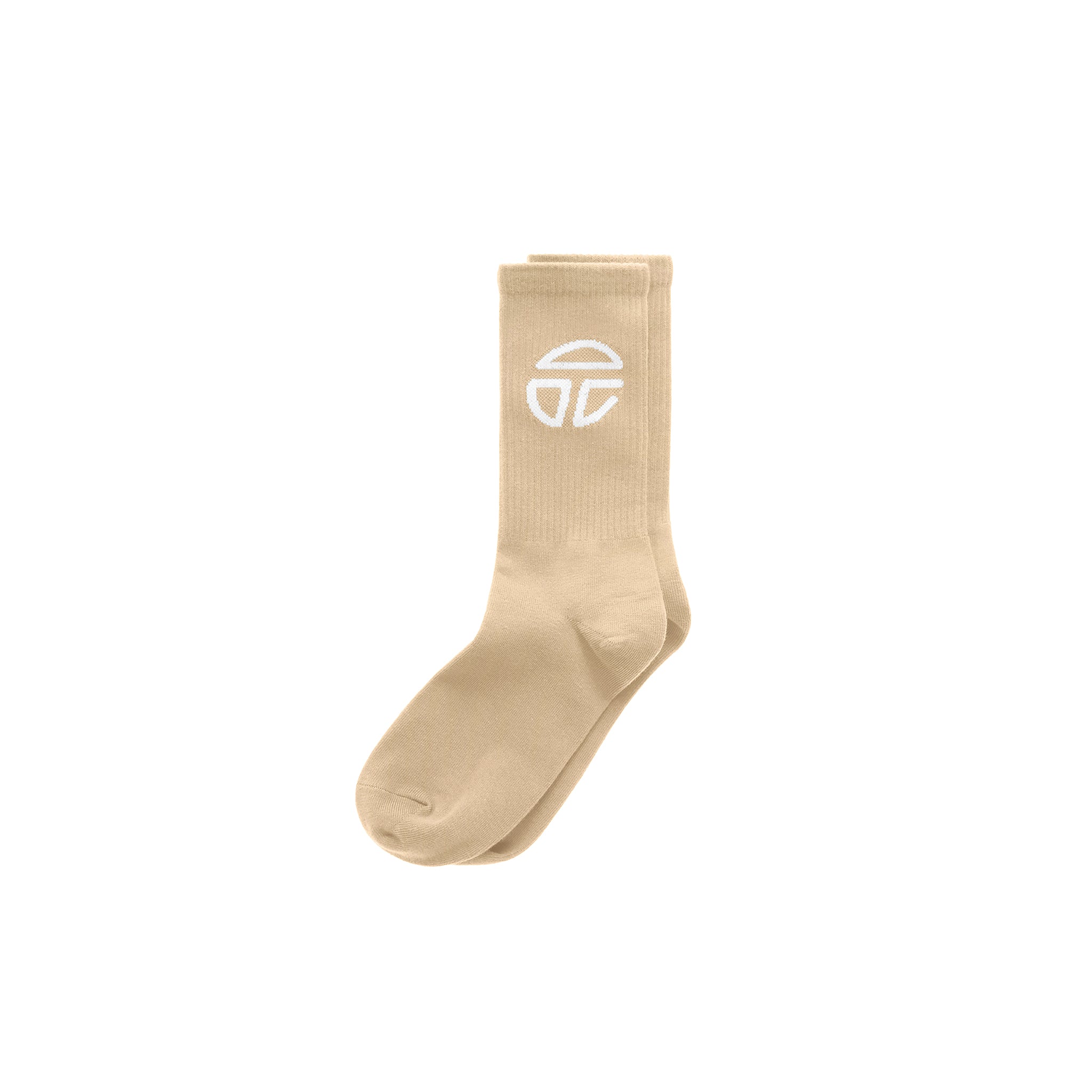 Athletic Logo Socks – Cream