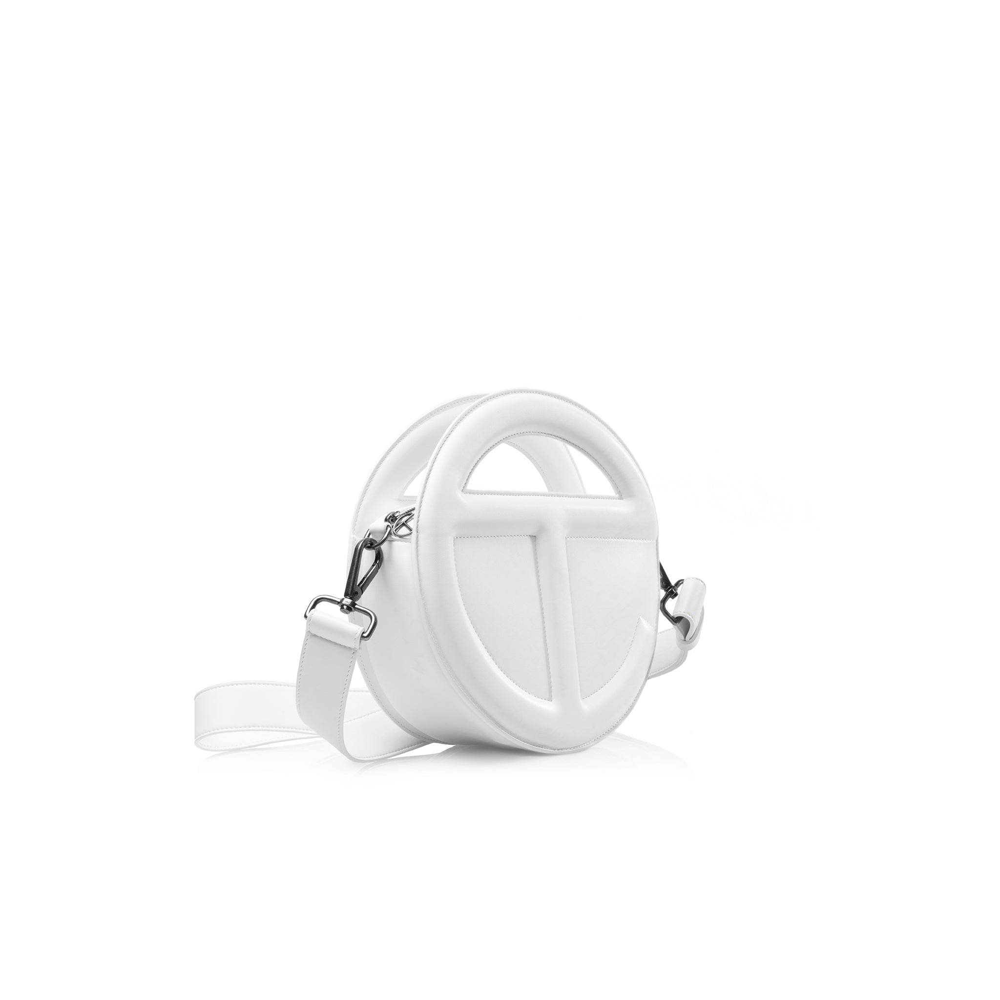 Round Telfar Circle Bag – White