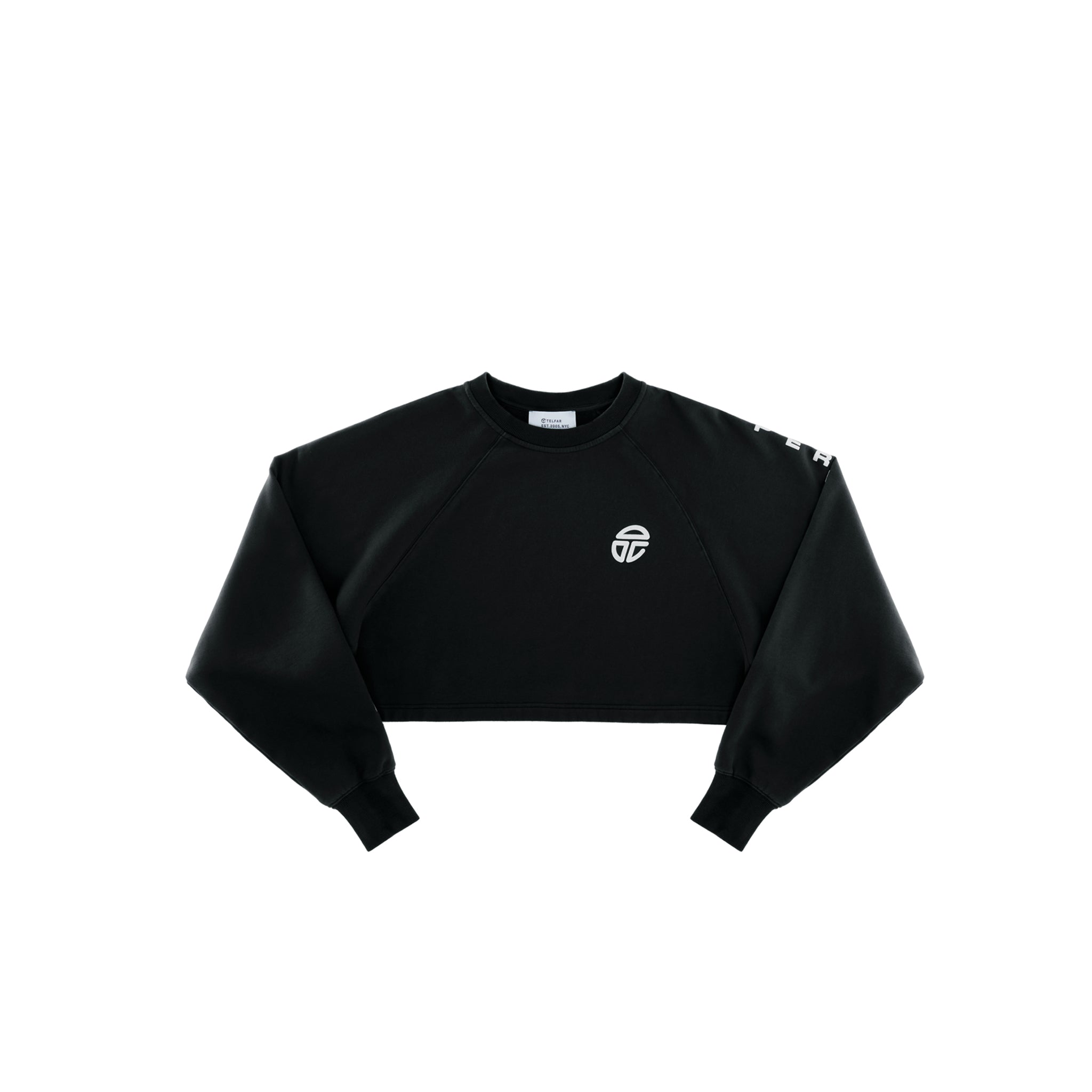 Crop Crewneck – Black