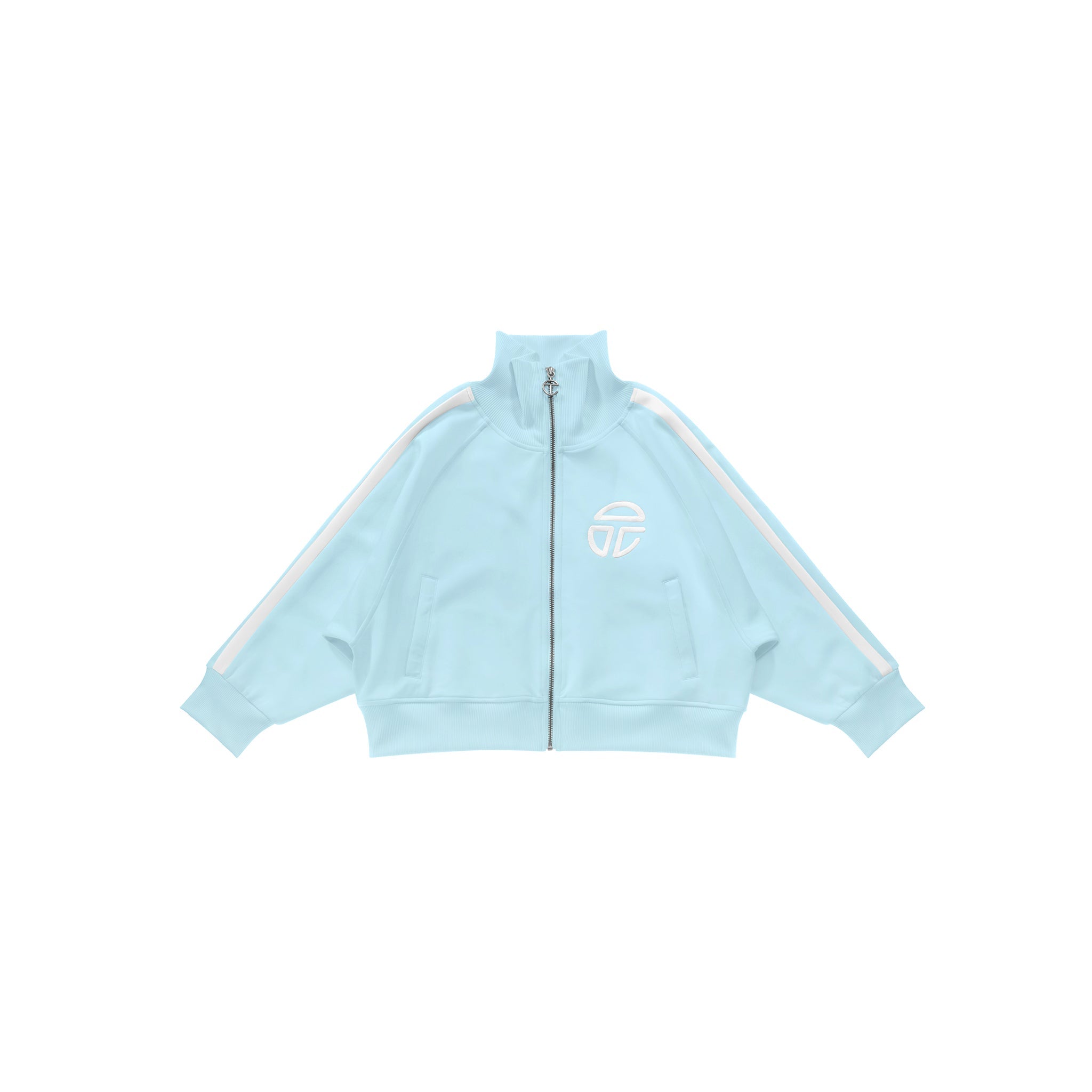 Cropped Track Jacket – Pool Blue