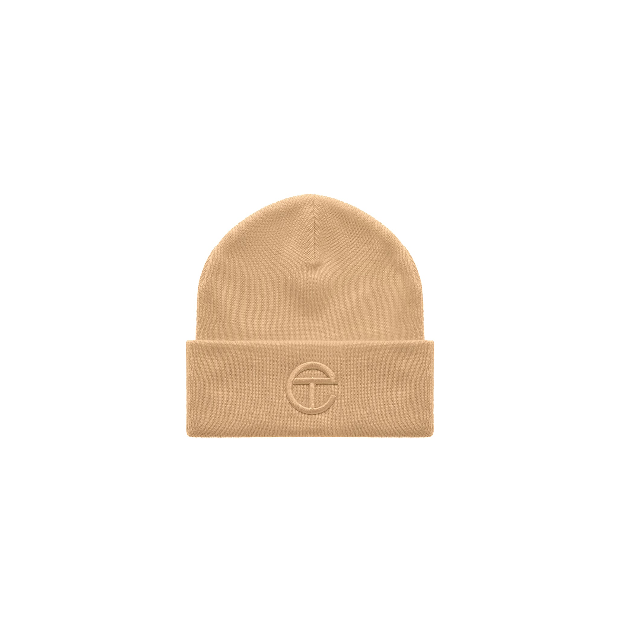 Embroidered Beanie – Cream