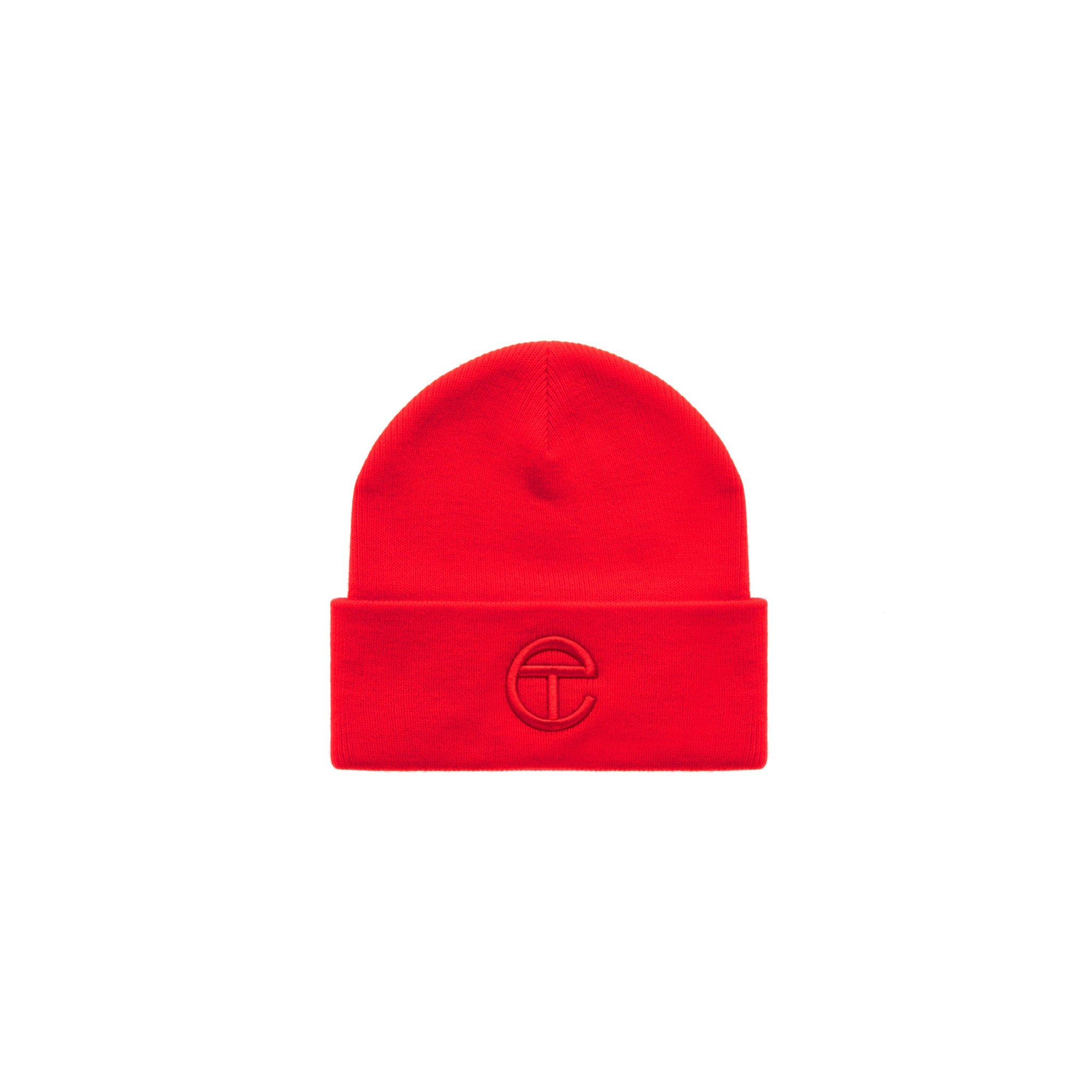 Embroidered Beanie – Red