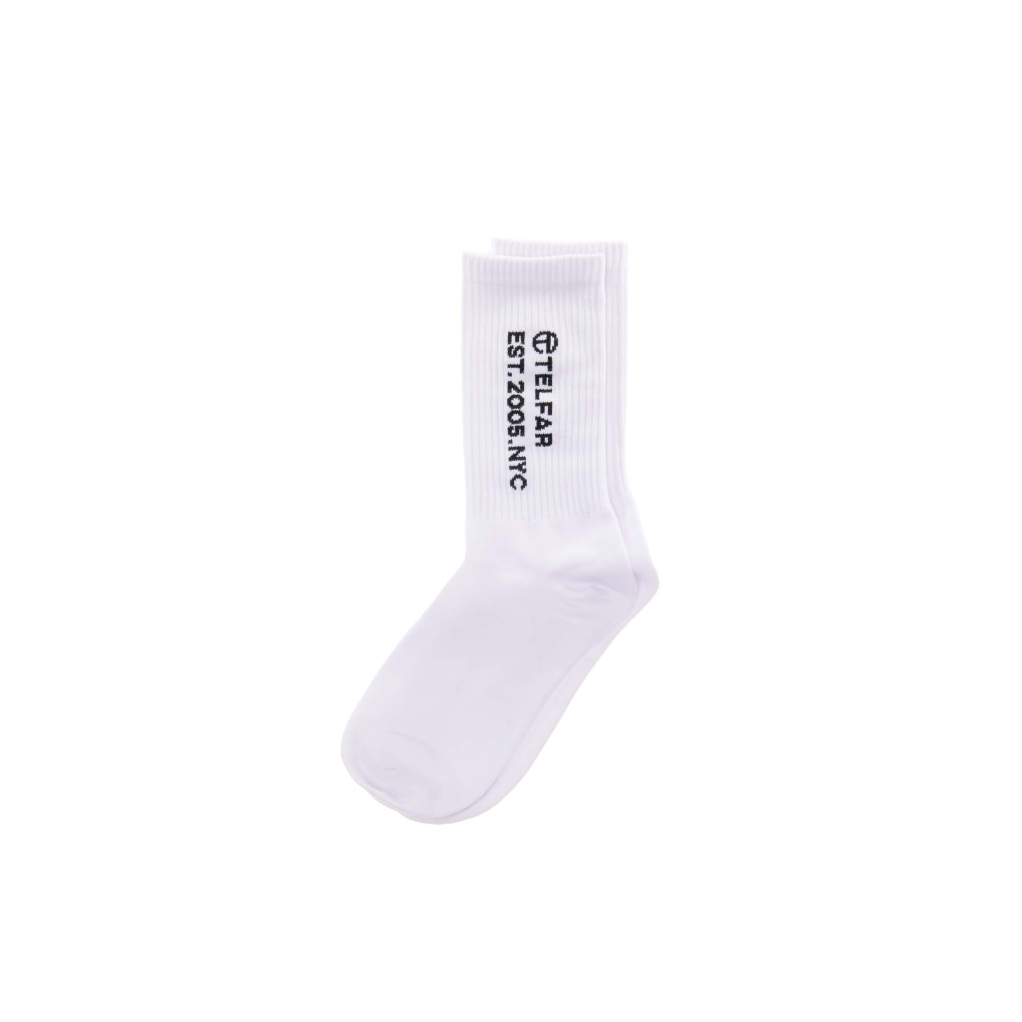 EST. 2005 Logo Socks – White