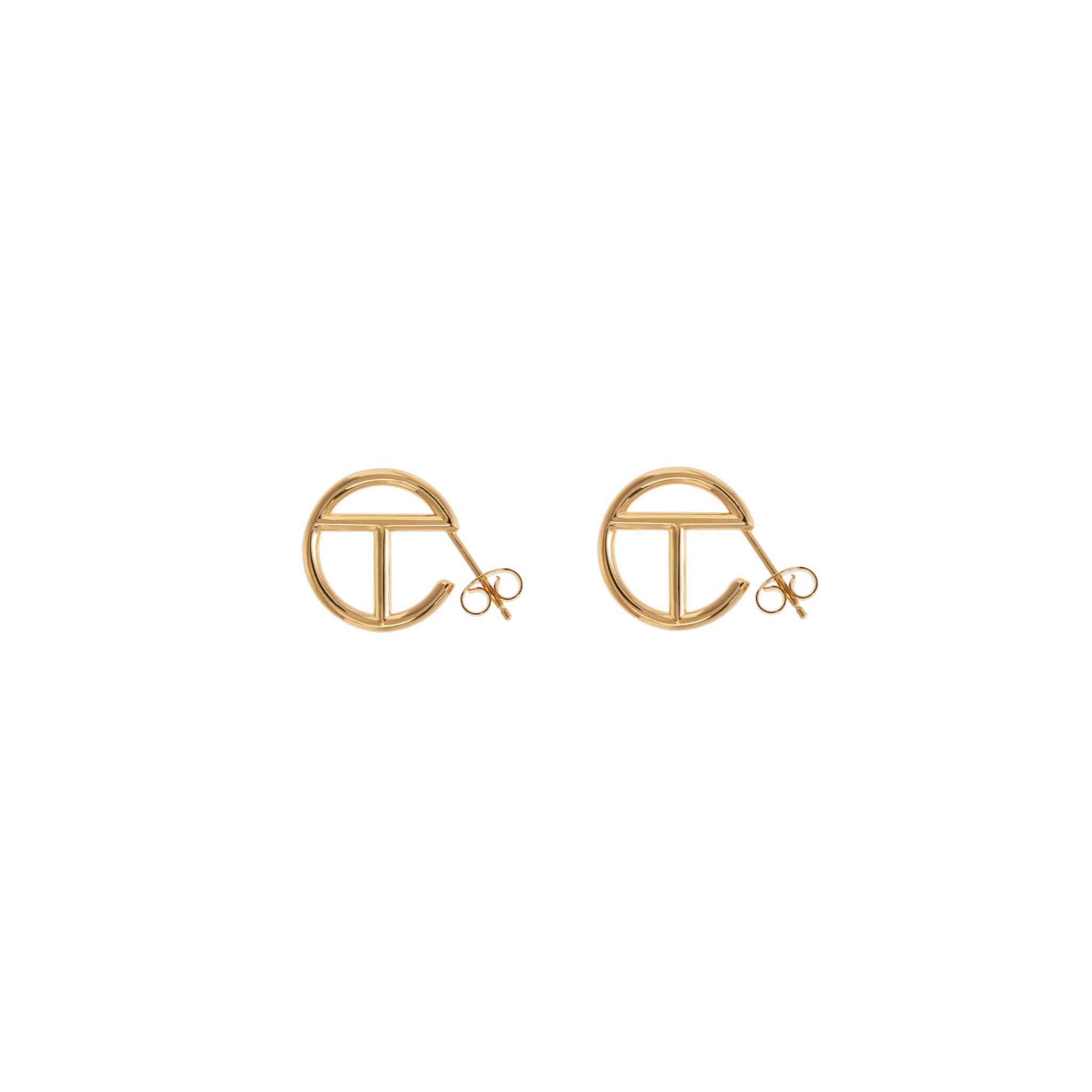 Small Logo Hoop Earring – Gold