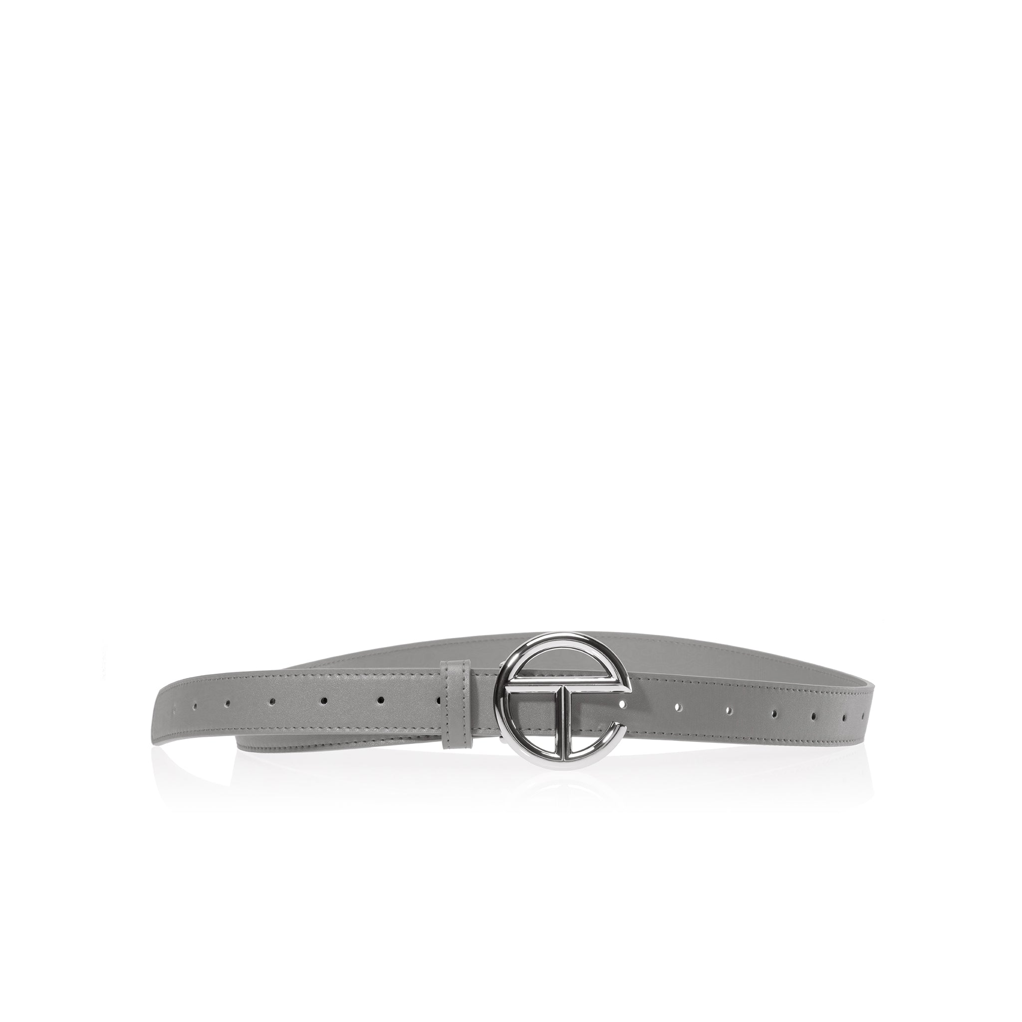 Logo Belt – Silver/Grey