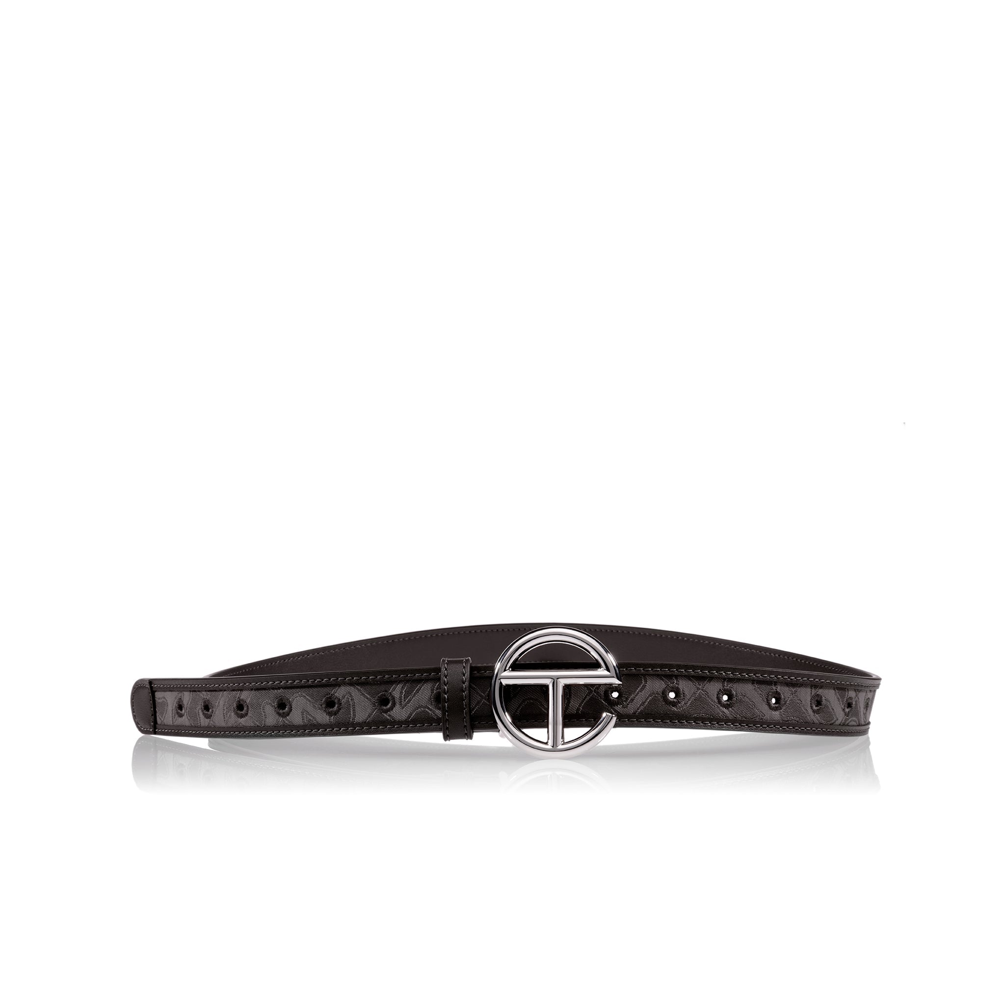 Jacquard Logo Belt – Black Monogram