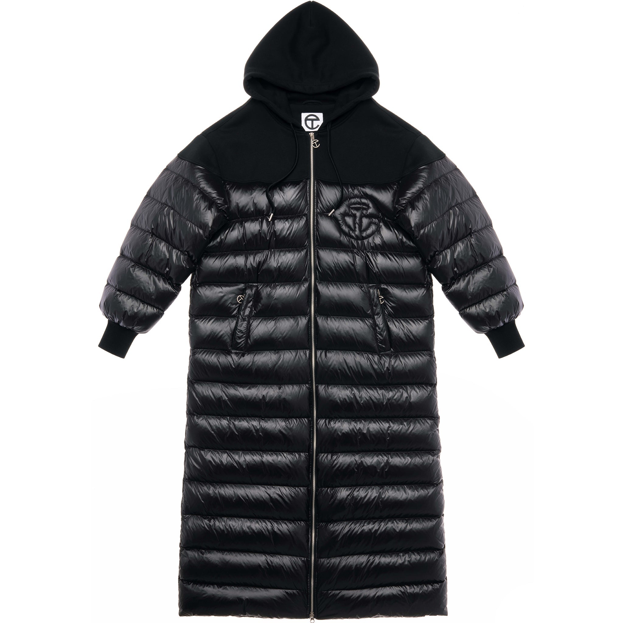 Puff Hoodie Coat – Black