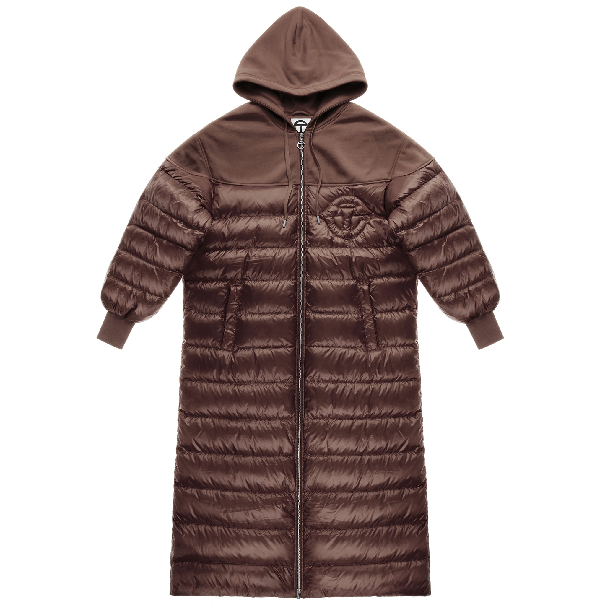 Puff Hoodie Coat – Chocolate