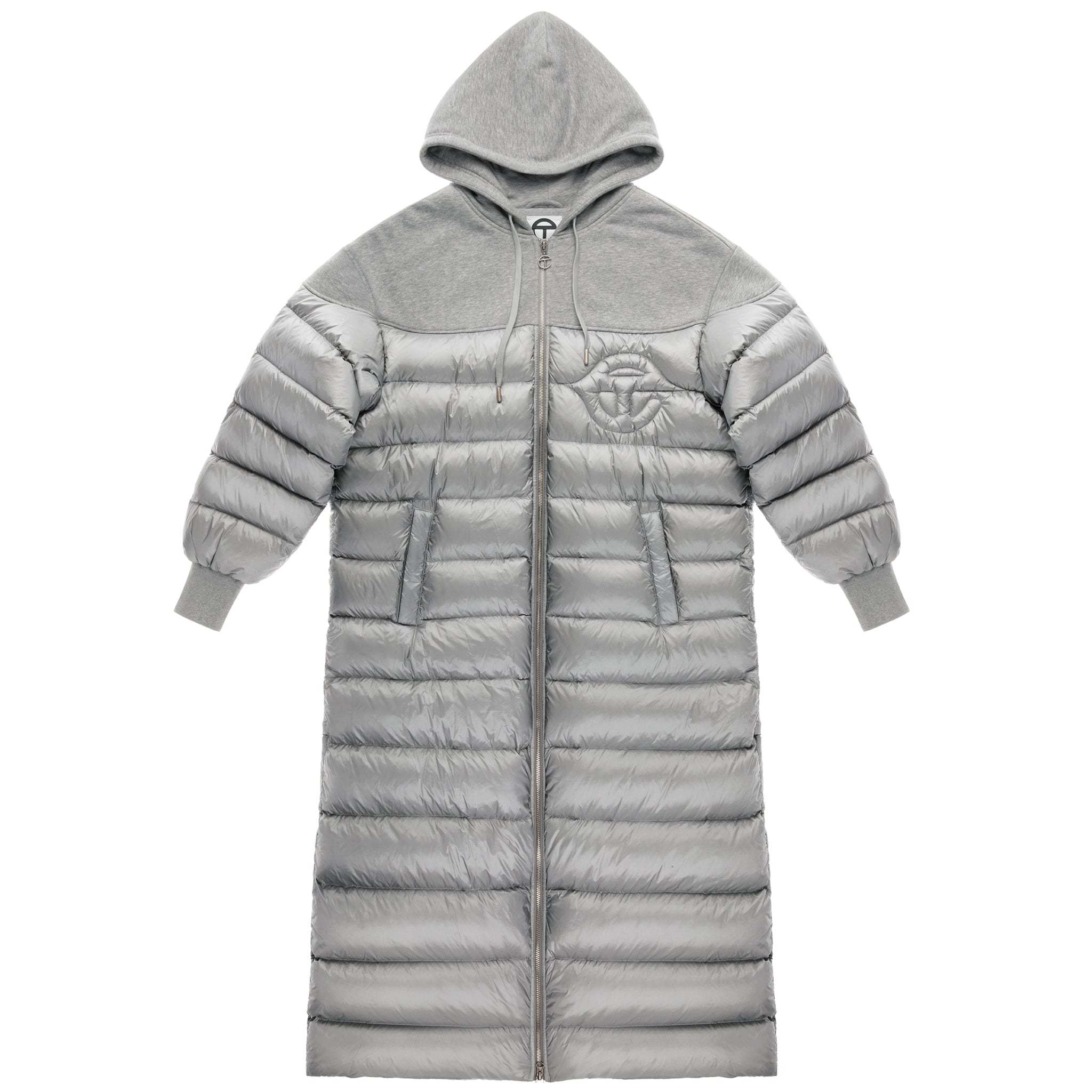 Puff Hoodie Coat – Grey