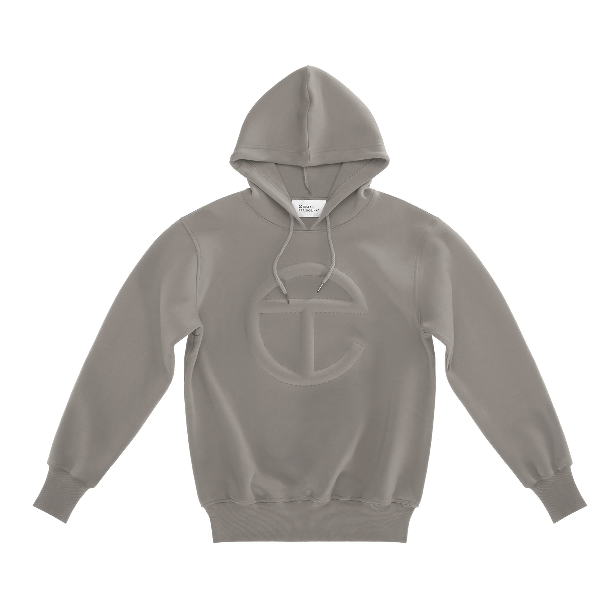 Embossed Hoodie – Grey