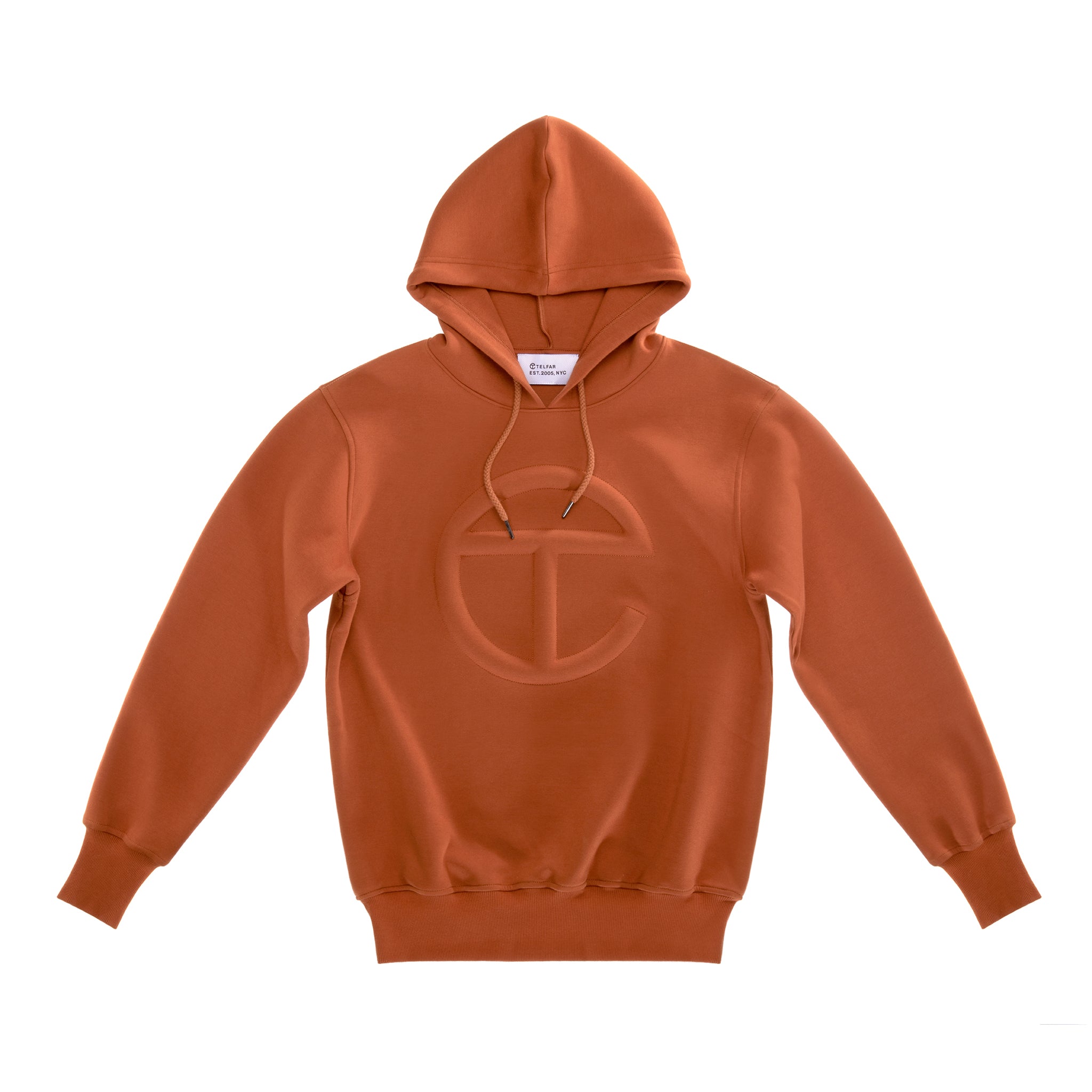 Embossed Hoodie – Tan