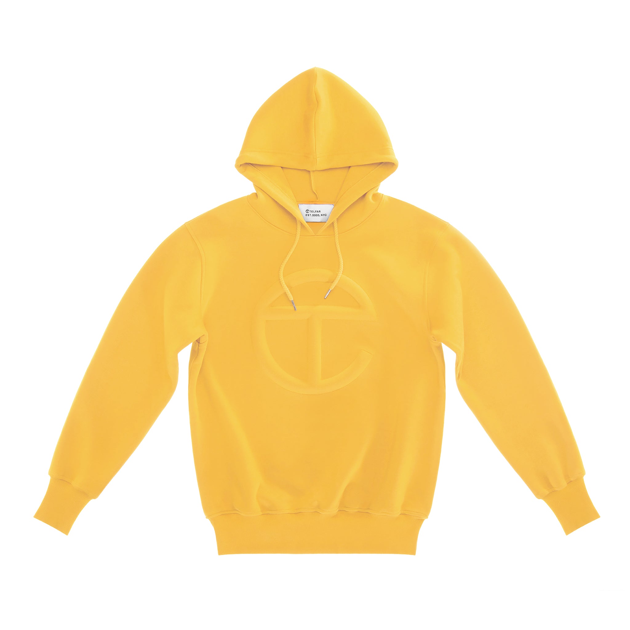 Embossed Hoodie – Yellow