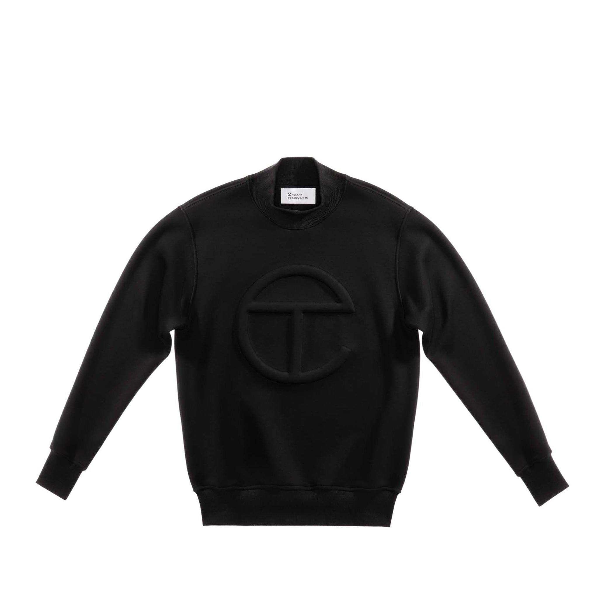 Embossed Mockneck – Black