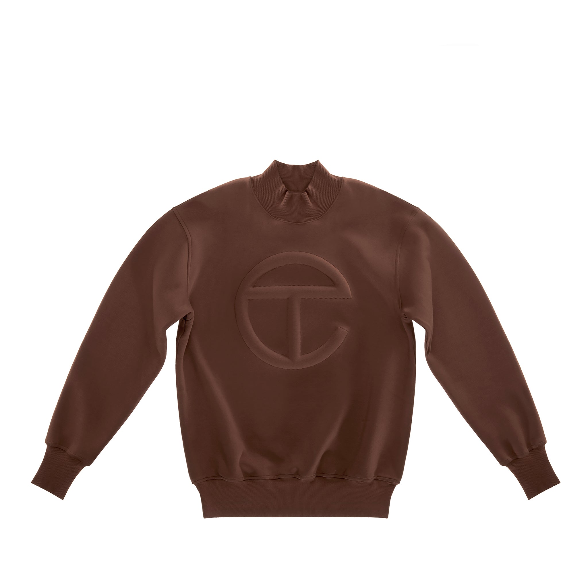 Embossed Mockneck – Chocolate