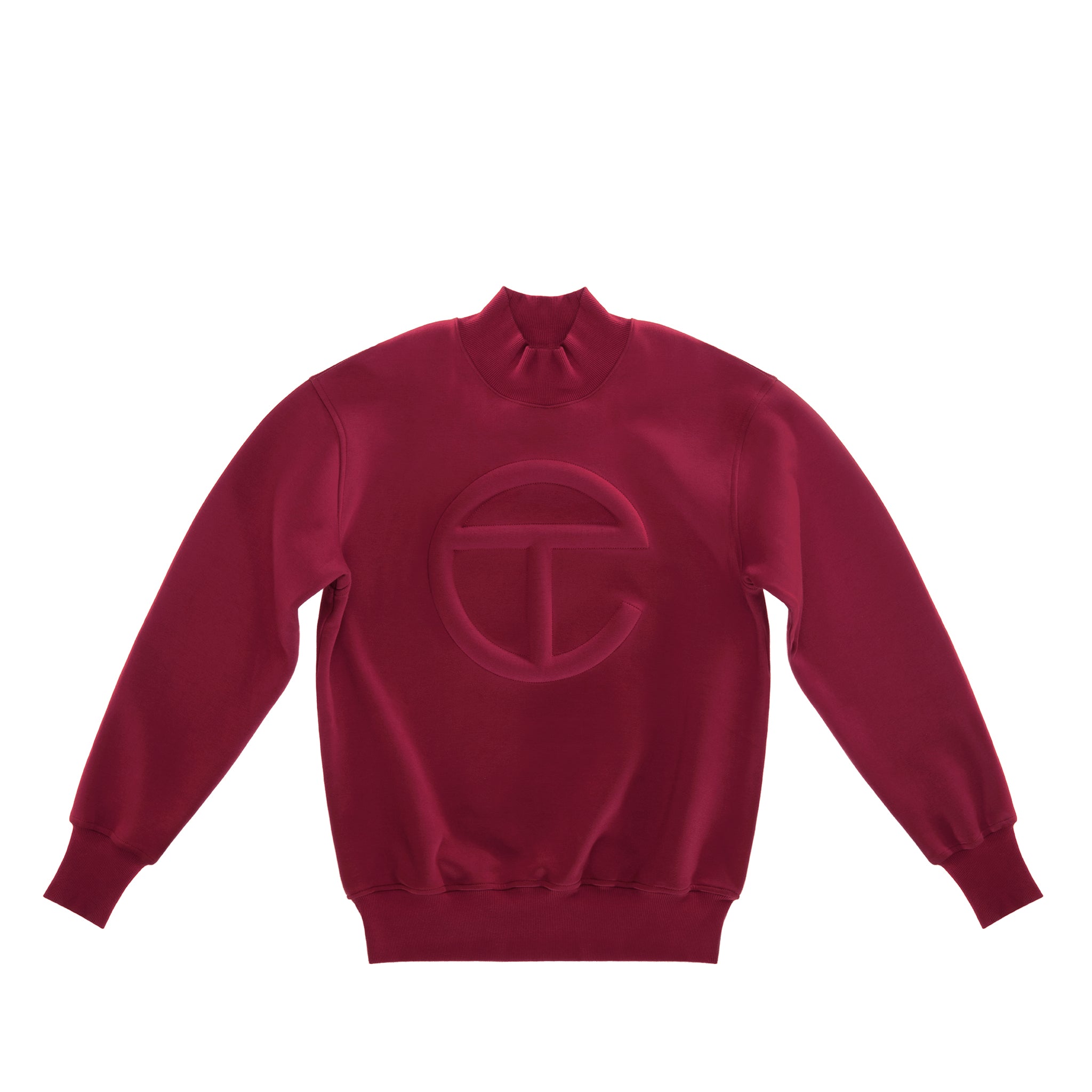 Embossed Mockneck – Oxblood