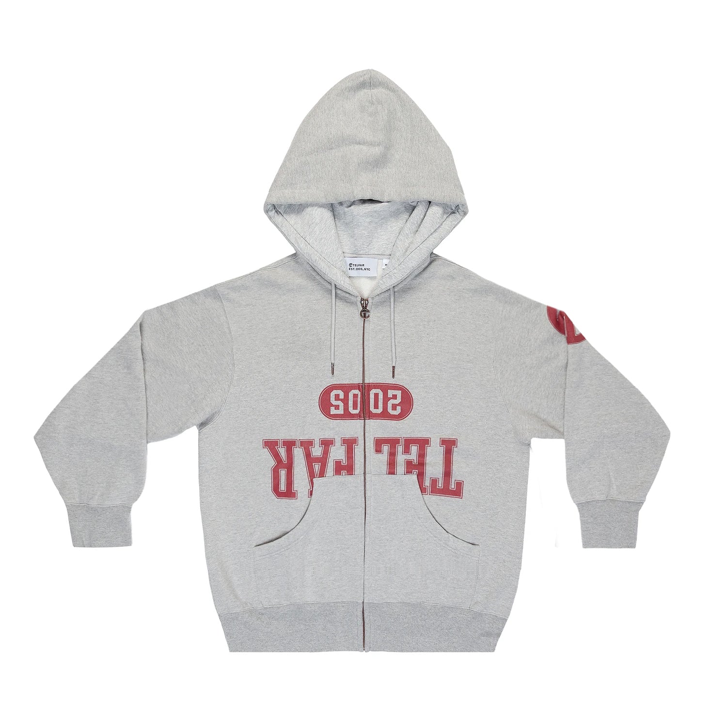 Zip-up Hoodie – Heather Grey