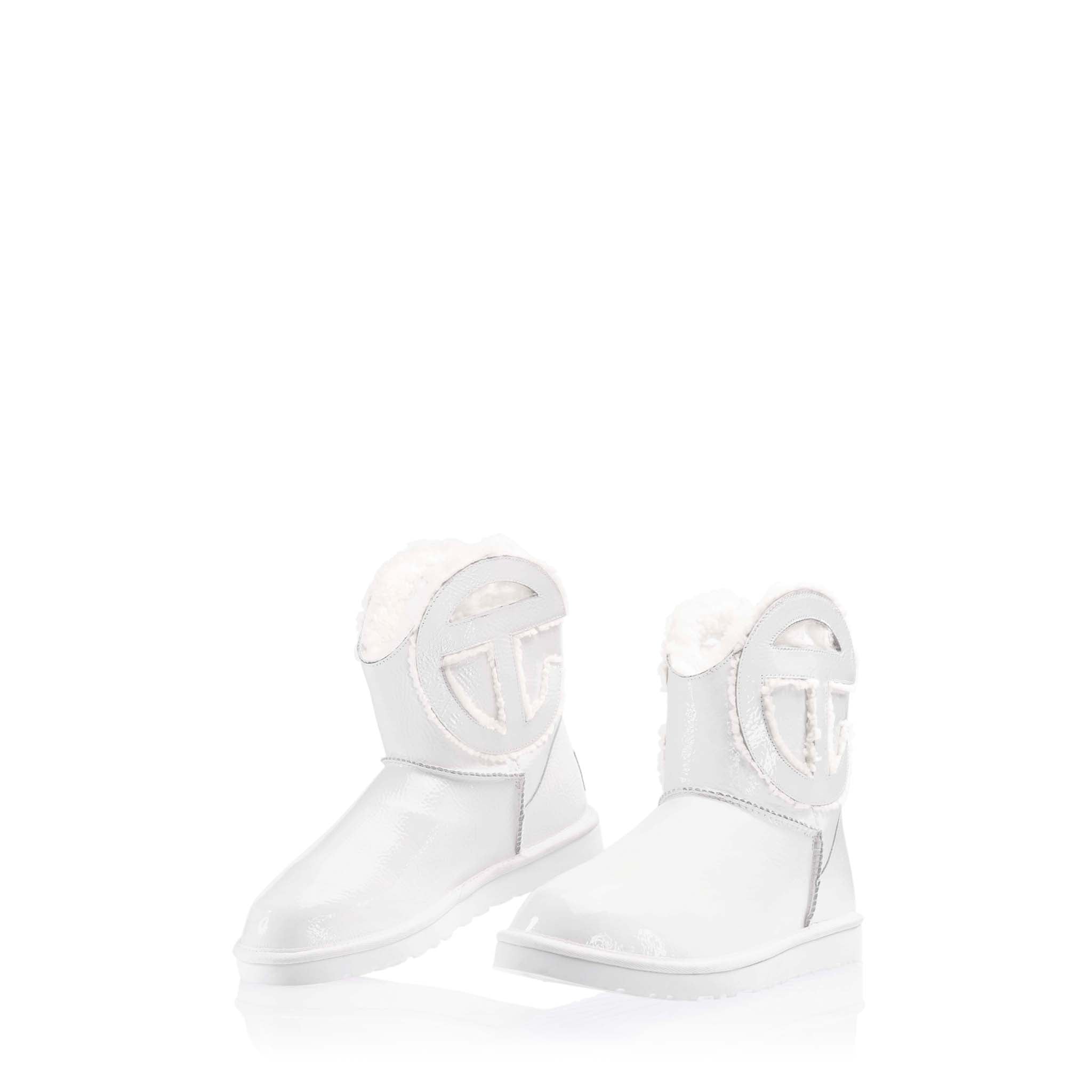 UGG x TELFAR Logo Mini Crinkle – White