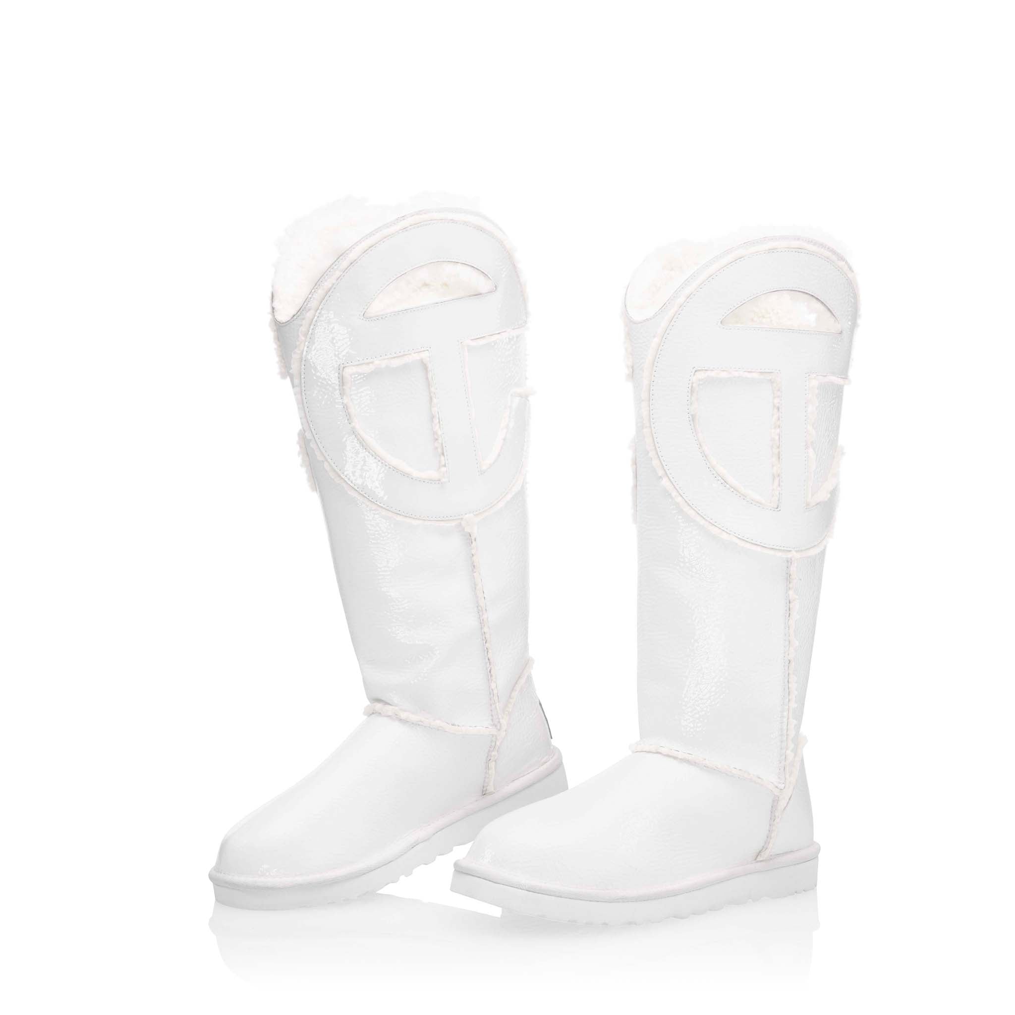 UGG x TELFAR Logo Tall Crinkle – White